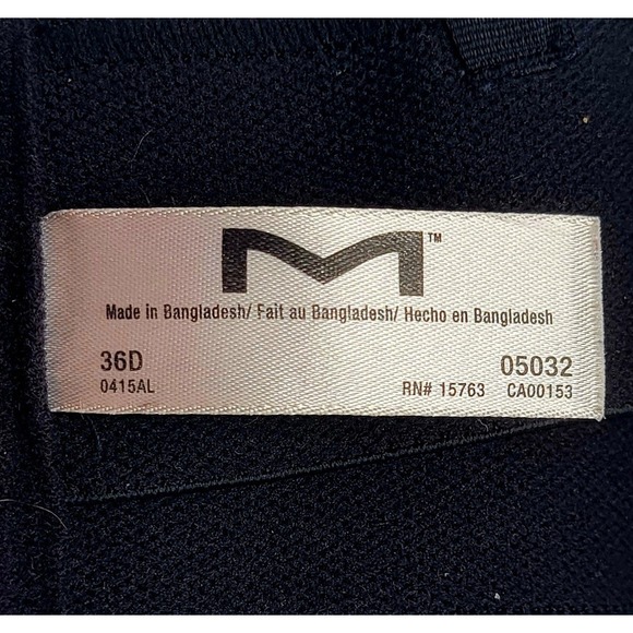 Maidenform Black Strapless Padded Bra – Seamless Bandeau Style, Size 36D - Picture 5 of 6